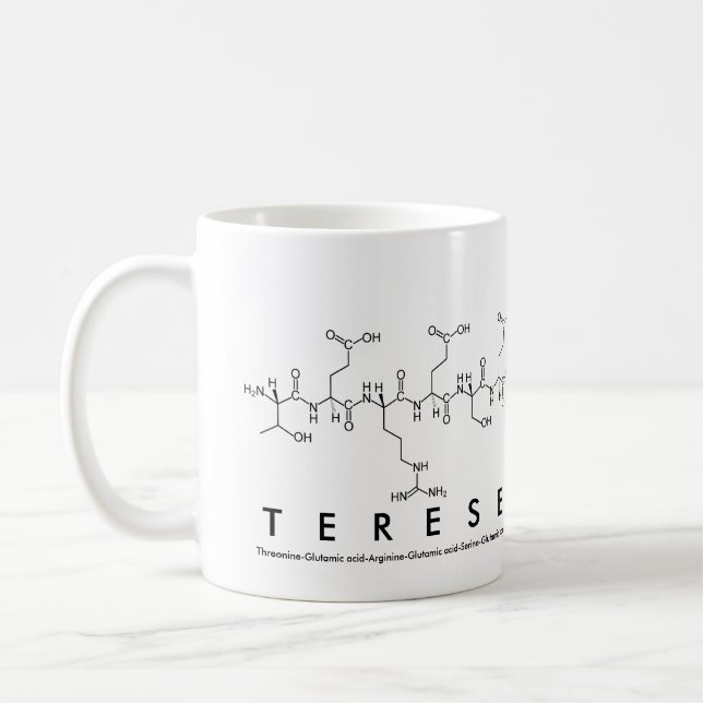 Terese Peptid-Namen-Tasse Kaffeetasse (Links)