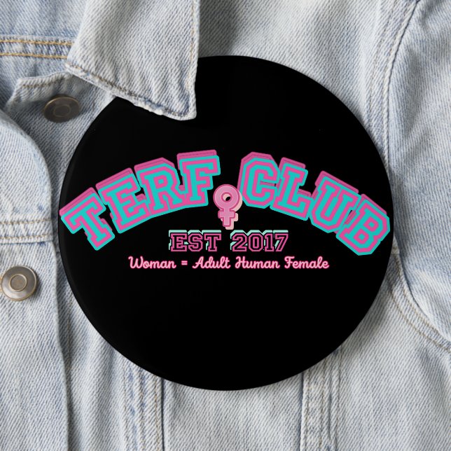 TERF-Abzeichen Button (Beispiel)