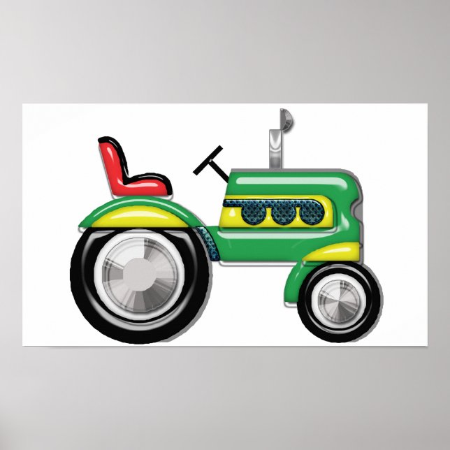 Teriffic Green Traktor Poster (Vorne)
