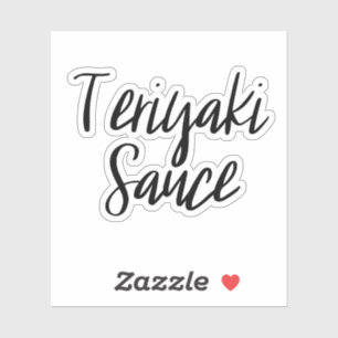 Teriyaki Sauce Speichersticker Aufkleber