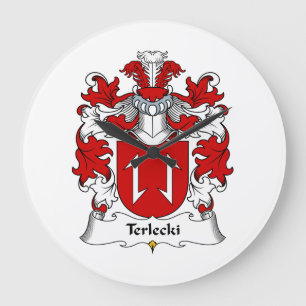 Terlecki Familienwappen Große Wanduhr