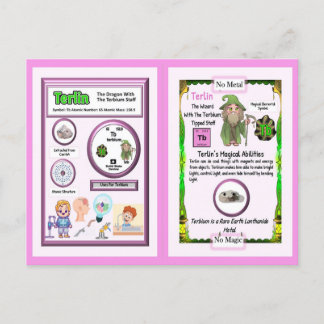 Terlin Wizard - Terbium Element Postkarte