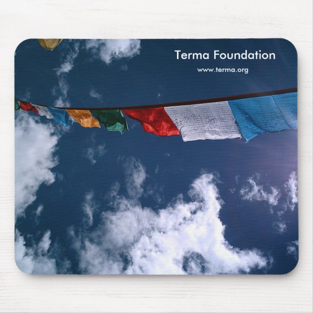 Terma Grundlagen-Gebets-Flaggen-Mausunterlage Mousepad (Vorne)