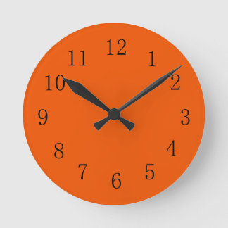 Terme Persimmon Rouge Orange Terre Tone Horloge Mu