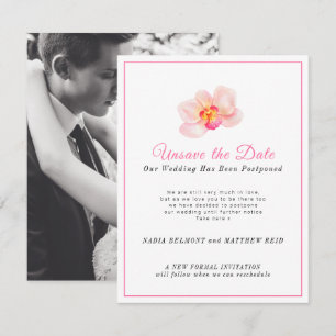 Termin für Hochzeit ändern, Änderung des Plans ver Save The Date