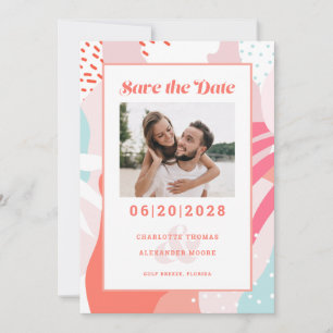 Termin vormerken Foto Modernes geometrisches Mus Save The Date