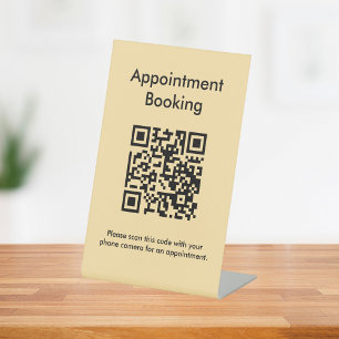 Terminabrechnung QR-Code Sockelschild
