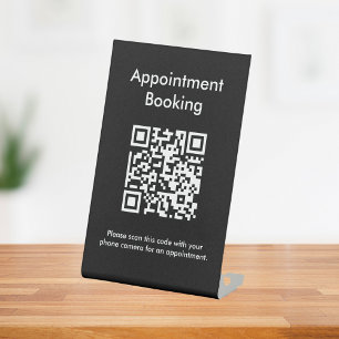 Terminabrechnung QR-Code Sockelschild