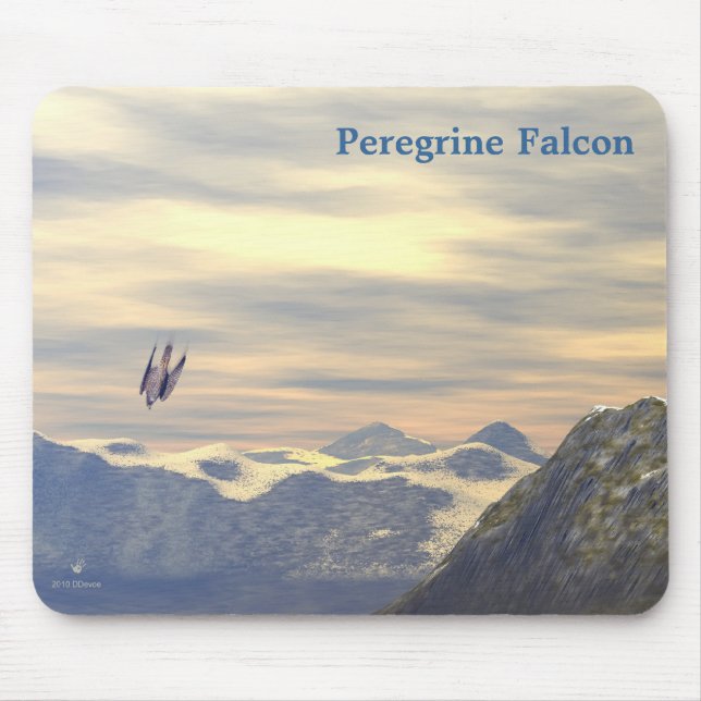 Terminal Velocity Peregrine Falcon Mousepad (Vorne)
