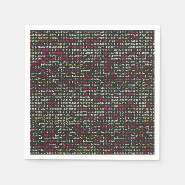 Terminalmuster des Entwicklers Serviette (Vorderseite)