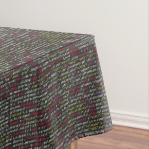 Terminalmuster des Entwicklers Tischdecke