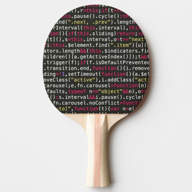 Terminalmuster des Entwicklers Tischtennis Schläger (Vorderseite)