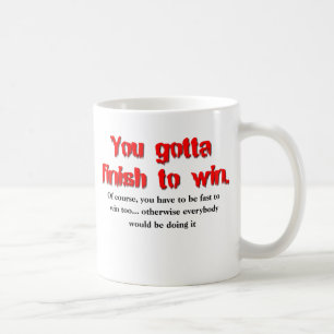 Terminer pour gagner Dirt Bike Motocross Mug