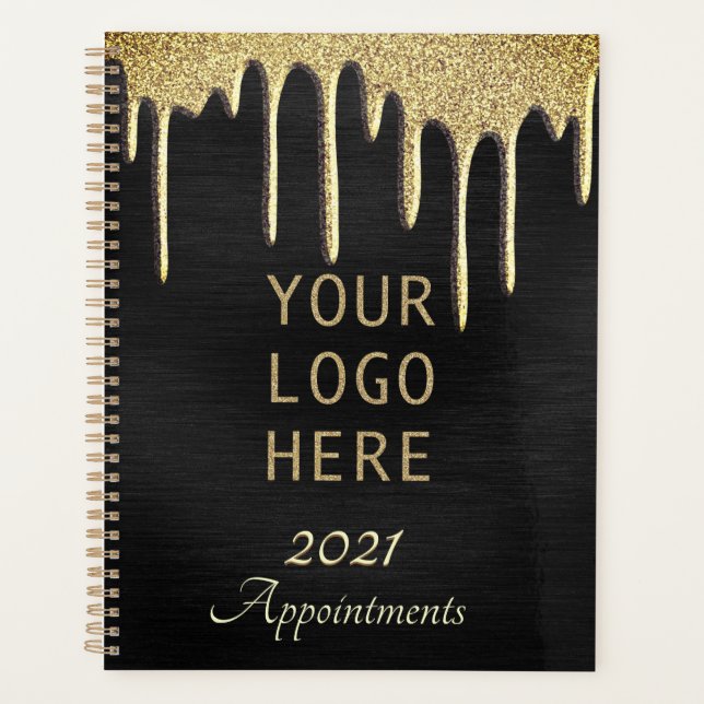 Terminkalender für das Black Gold Business Logo 20 Planer (Vorderseite)