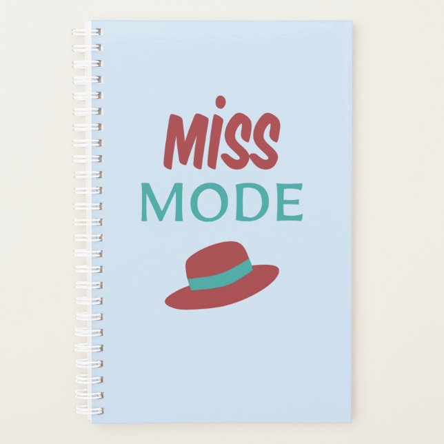Terminkalender Miss Mode. Weib-Geschenk Planer (Vorderseite)