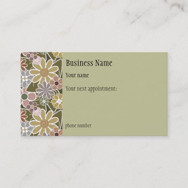Terminkarte für Fun Florals (Vorderseite)