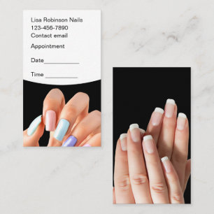 Terminkarten für Nageltechniker Terminkarte