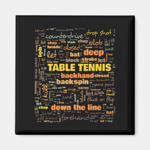 Terminologie für Tischtennis Magnet