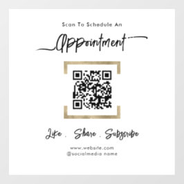 Terminplan QR-Code-Fensterheber Fensteraufkleber