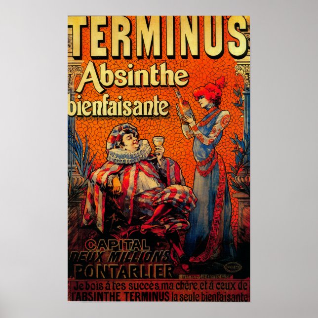 Terminus Absinthe Vintag PosterEurope Poster (Vorne)