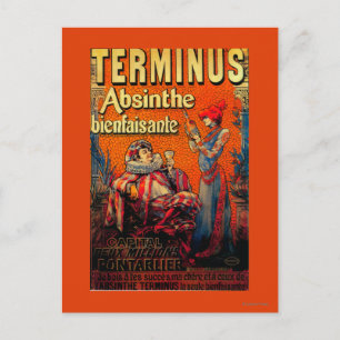 Terminus Absinthe Vintage PosterEuropa Postkarte
