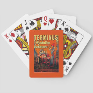 Terminus-Wermut Vintages PosterEurope Spielkarten