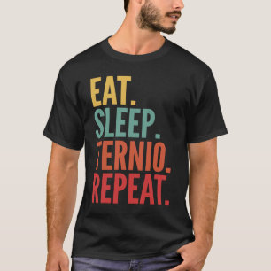 Ternio Crypto essen Sleep Ternio Wiederholung T-Shirt