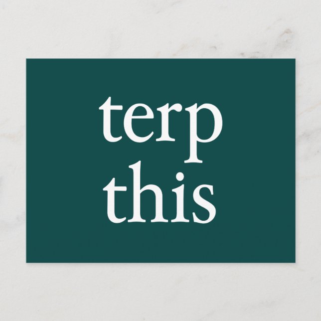 Terp Cette Carte Postale Sombre (Devant)