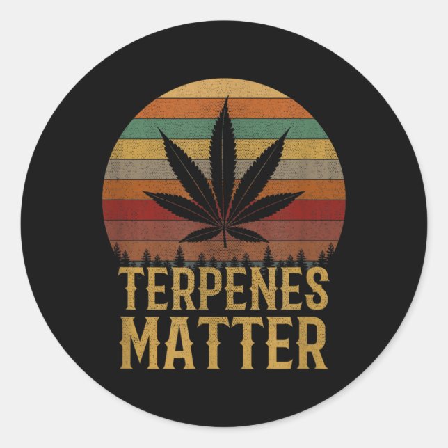 Terpene Runder Aufkleber (Vorderseite)
