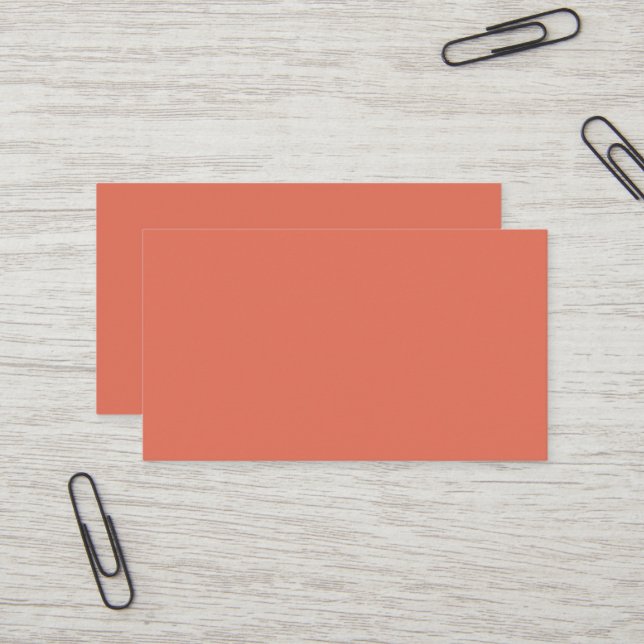 Terra Cotta Business Card Visitenkarte (Vorderseite/Rückseite Beispiel)