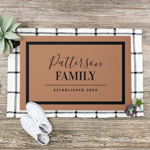 Terra Cotta Family Monogram Doormat Fußmatte