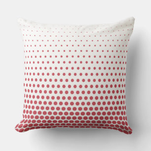 Terra Cotta Polka Dots Modern White Kissen