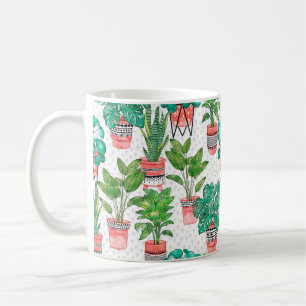 Terra cotta Pots Pflanze Aqua House Nahtlos Kaffeetasse