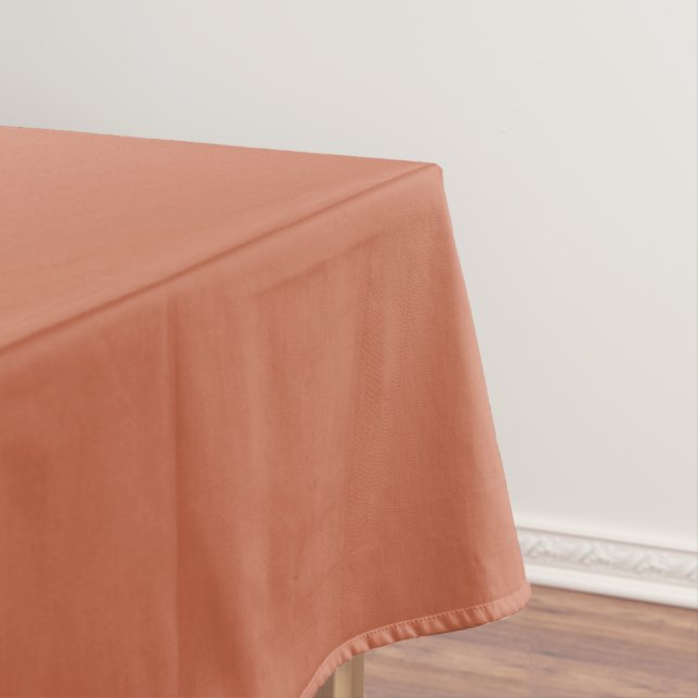 Terra Cotta Rustic Solid Color Tischdecke (Beispiel)