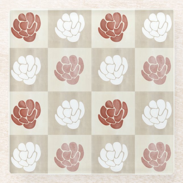 Terra Flora Grid Glasuntersetzer (Vorderseite)