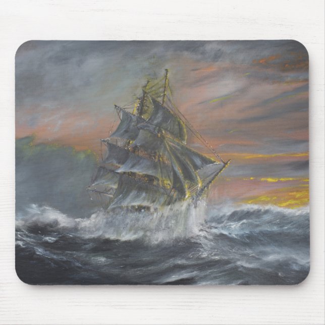 Terra-Nova geht in eine heftige Sturm-Dämmerung Mousepad (Vorne)