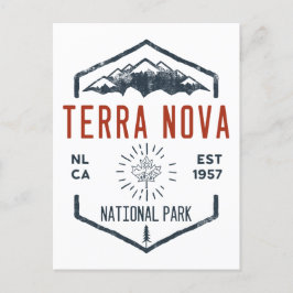 Terra Nova Nationalpark Kanada Vintag erschüttert Postkarte
