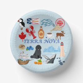 Terra Nova Newfundland Pappteller