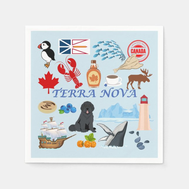Terra Nova Newfundland Serviette (Vorderseite)
