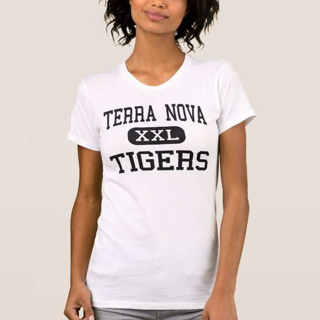 Terra-Nova - Tiger - hoch - Pacifica Kalifornien T-Shirt (Vorderseite)