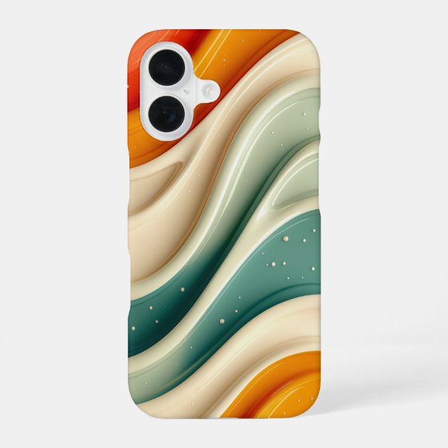 Terra Waves Handyhülle iPhone 16 Hülle (Rückseite)