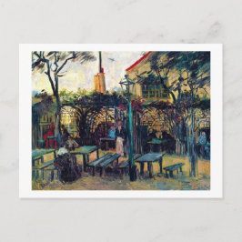 Terrace Café auf dem Montmartre Vincent Van Gogh Postkarte