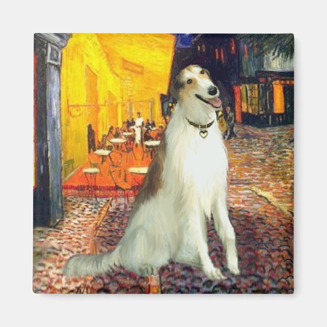 Terrace Café - Borzoi Magnet (Vorne)