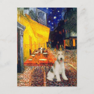 Terrace Café - Draht Fox Terrier #1 Postkarte