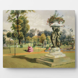Terrace Garden, Abtei Woburn (Chromolitho) Fotoplatte