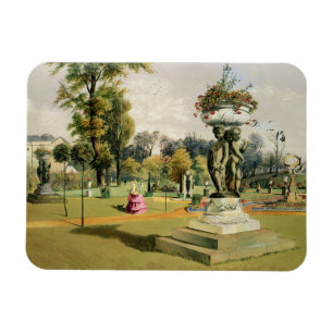 Terrace Garden, Abtei Woburn (Chromolitho) Magnet
