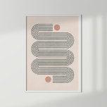 Terracotta Abstrakt Waves Poster<br><div class="desc">Terracotta Abstrakt Waves Poster</div>