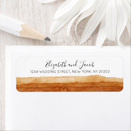 Terracotta Abstrakt Wüste Watercolor Boho Wedding