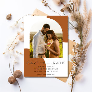 Terracotta Arch Foto Wedding Save The Date