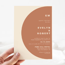 Terracotta Arch Minimalistische Hochzeit